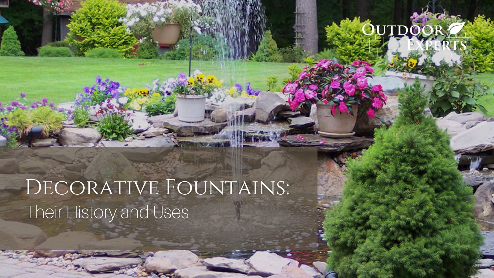 Fountain in the backyard